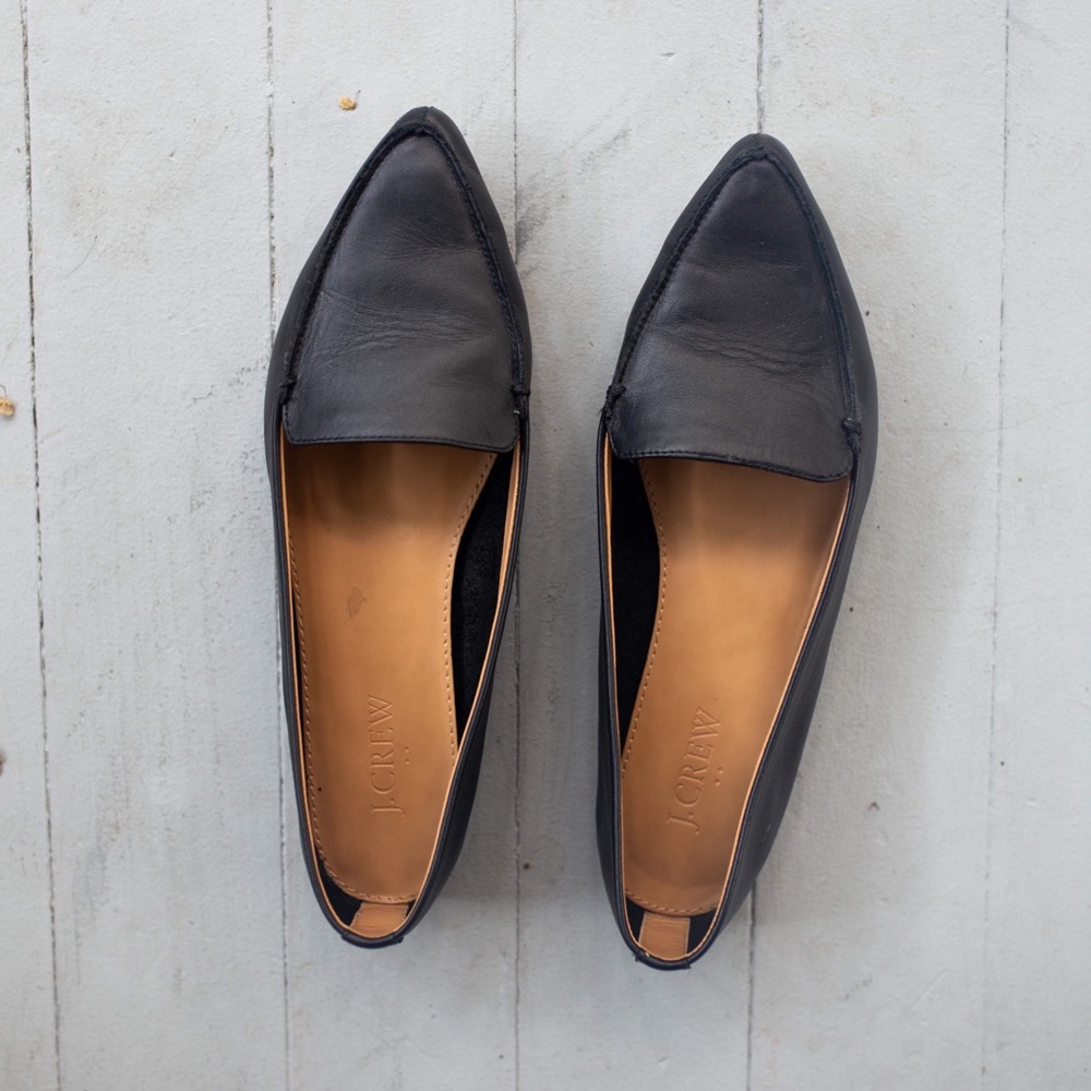 Black loafers